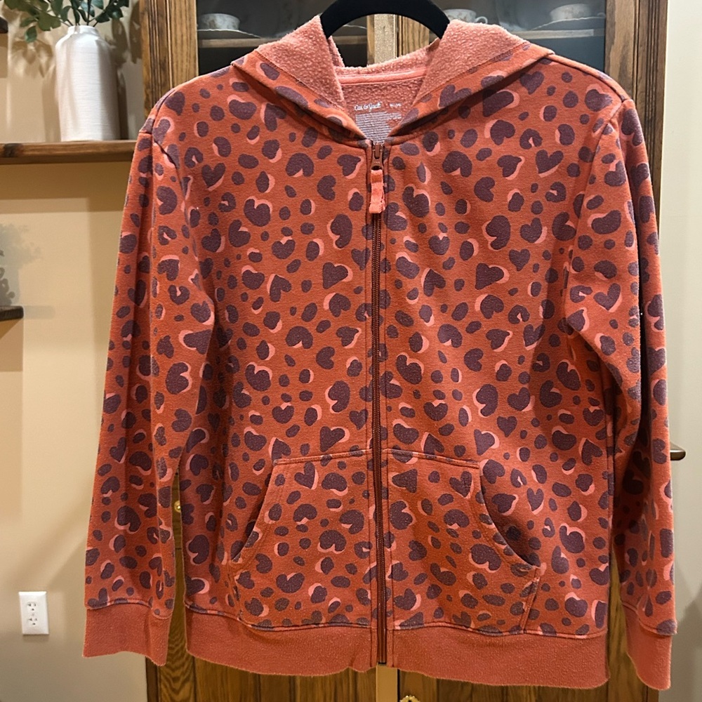 Cat & Jack Girl’s Hooded Zip Front Jacket Size XL (14)